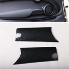 Для MINI Cooper F55 F56 One 3 двери 2014-2021 2 шт. углеродное волокно ABS Автомобильная боковая Дверная ручка Защитная Крышка Чаша аксессуары для отделки