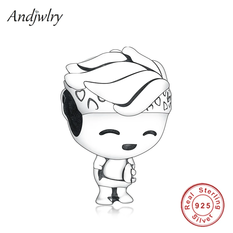 

Женский серебряный шарм для мальчика-подростка, оригинальный Шарм-браслет Pandora, 925 серебряные бусины, DIY ювелирные изделия, Шарм-браслет