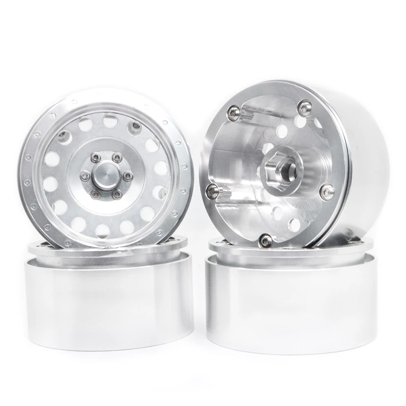 

4Pcs Metal 2.2inch Beadlock Wheel Rim for 1/10 RC Rock Crawler Axial SCX10 RR10 90053 AX10 Wraith 90056 90045