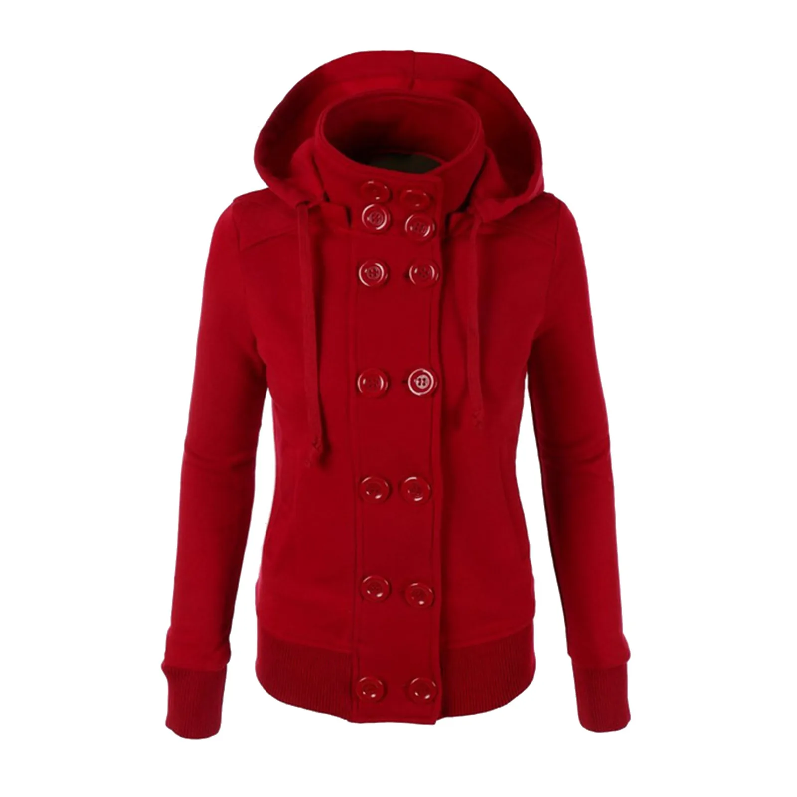 

2021 Women Warm Hoodies Fashion Hoodie Jackets Winter Autumn Hoody Long Sleeve Overcoat Hooded Female Sweatshirts Outwear Coat