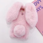 Чехол для Honor View 10, 20, V10, V20, милый пушистый теплый меховой кролик, чехол для телефона Huawei Y6 Pro, Y5, Y3, 2017 P Smart Z 2019, 2020, чехол