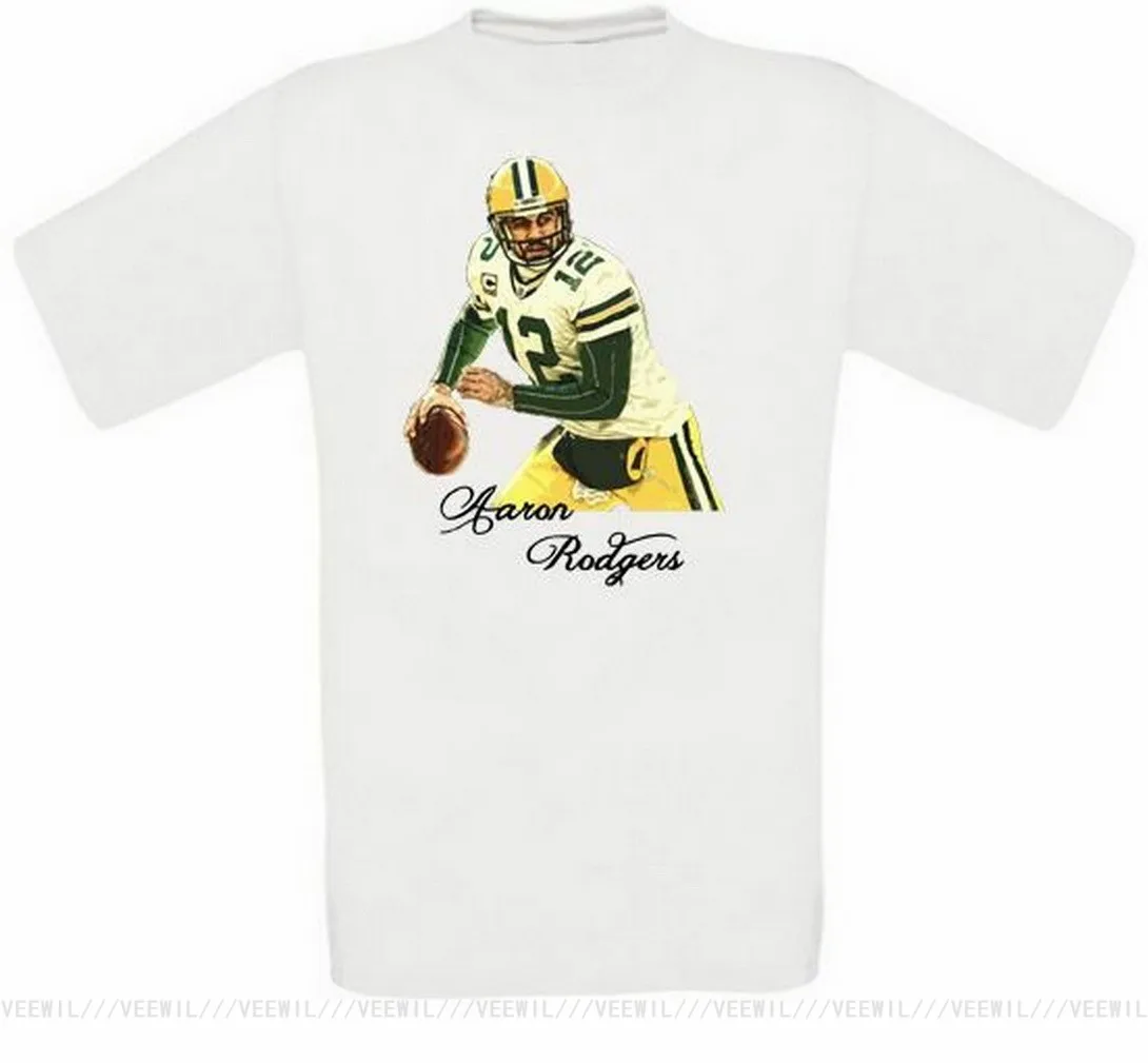 Аарон Роджерс Грин Бэй Американский футбол Топы Футболка все размеры новые
