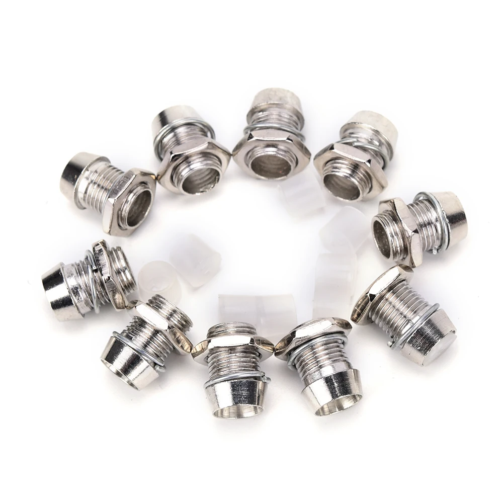 

10Pcs/lot Copper Metal 5mm LED Lamp Holder Round Chrome LED Bezel Emitting Diode Metal Holder Luminous Tube Holder