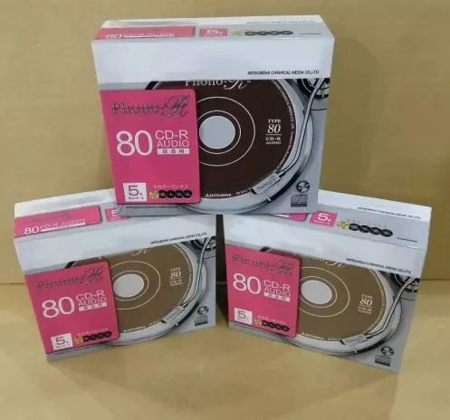 Оптовая продажа в коробке 5 цветов Pcs Brand 80 минут Профессиональная музыка аудио-CD