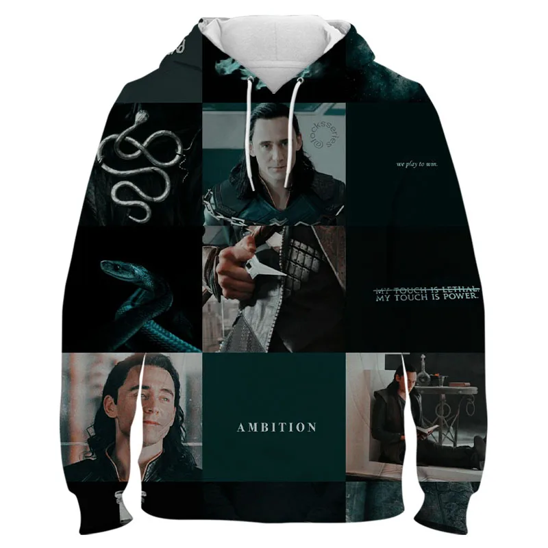 Лидер продаж 2022 года толстовки Loki в стиле ретро для мужчин и женщин осенне-зимняя