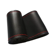 car steering wheel braid cover needles and thread artificial leather car covers diy texture soft auto accessories