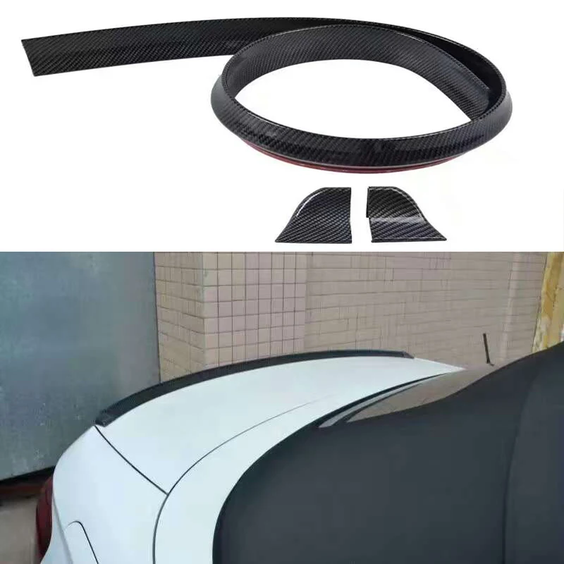 Бесплатная доставка 1 5 метра задний спойлер из углеволокна для багажника крыла