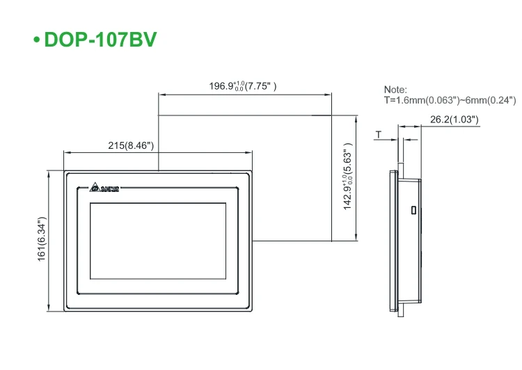 DOP-107BV: замена Delta DOP-B07SS411 TFT 7 дюймов HMI сенсорный экран панели DOP B07SS411 в коробке, быстрая