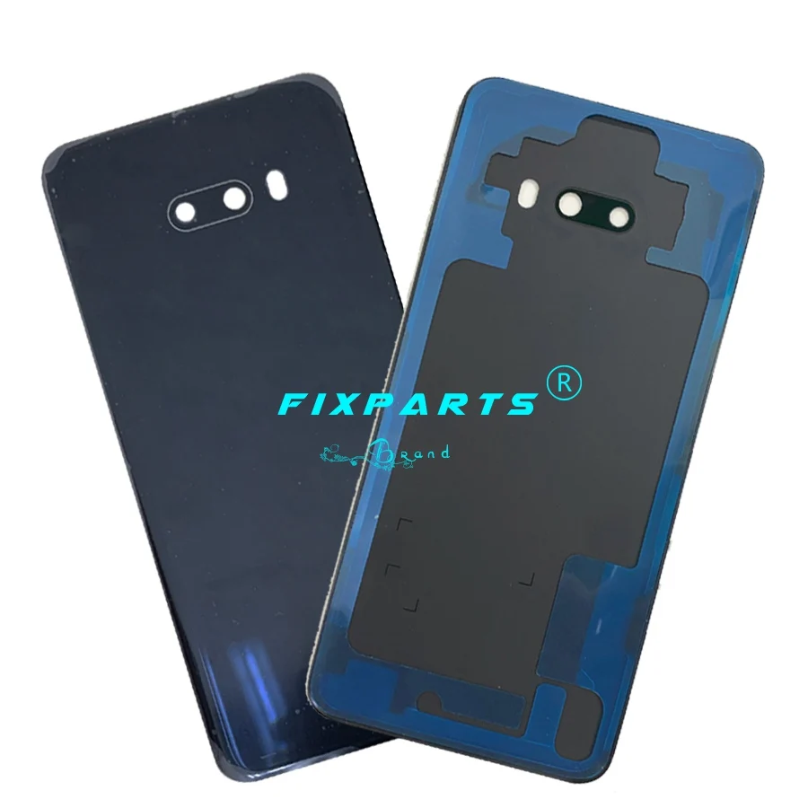 Для LG G8X ThinQ Задняя крышка батареи стеклянная дверь Корпус чехол G8 X LMG850EMW Замена