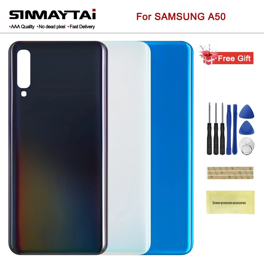 Чехол для Samsung Galaxy A50 2019 задняя крышка с аккумулятором Замена корпуса A 50 A505