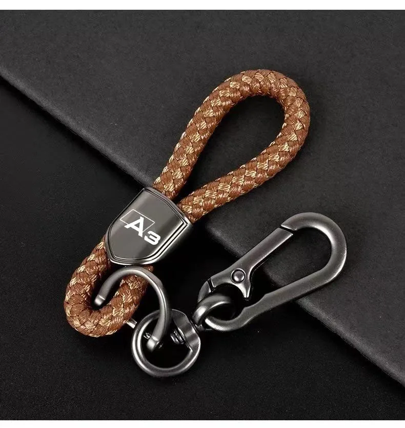 Брелок для автомобиля ручной работы плетеный трос audi a3 a4 a5 a6 a7 q2 q3 q5 q7 q8 из