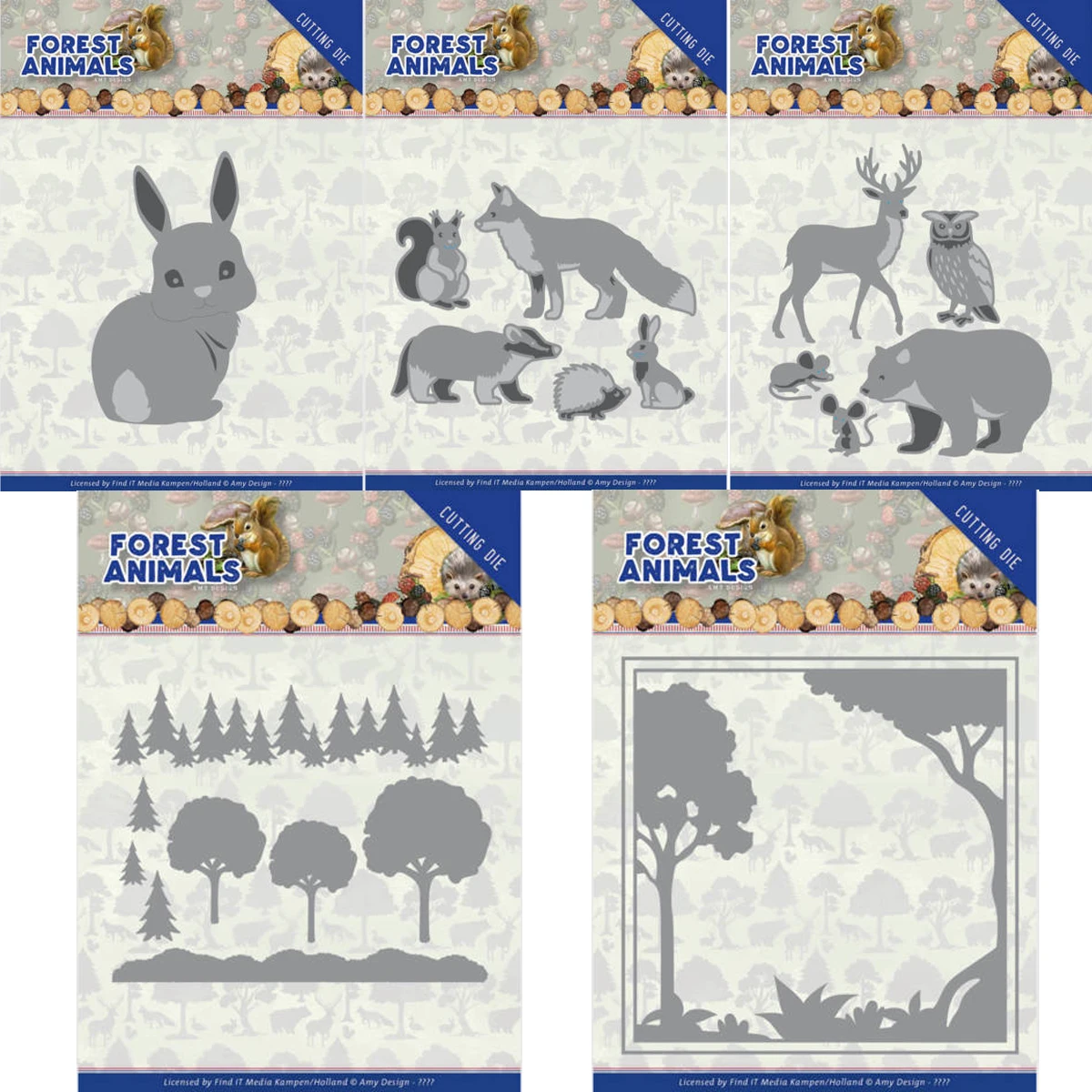 Металлические Вырубные штампы, форма для вырезания лесов и животных, серия для скрапбукинга, бумаги, рукоделия, ножа, лезвие, перфоратор, трафареты