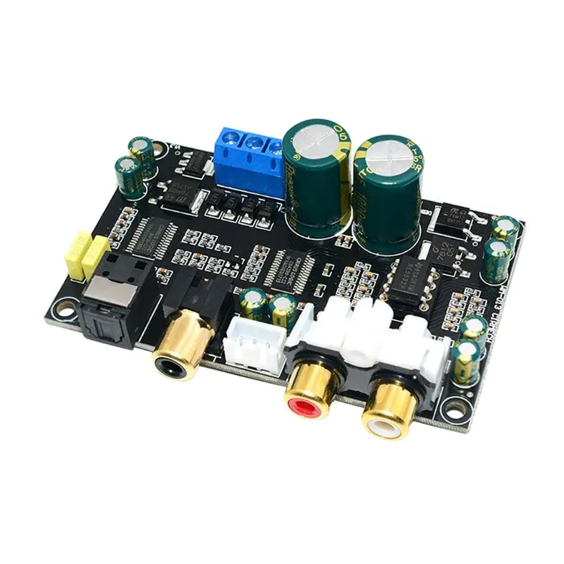Hi-Fi CS8416 + CS4398 24 бит 196 кГц чип коаксиальный оптоволоконный DAC декодер плата для