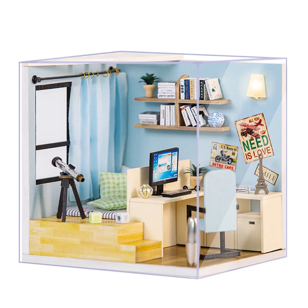 

Кукольный дом, мебель «сделай сам», миниатюрные 3D деревянные миниатюры, кукольный домик, игрушки для детей, подарки на день рождения