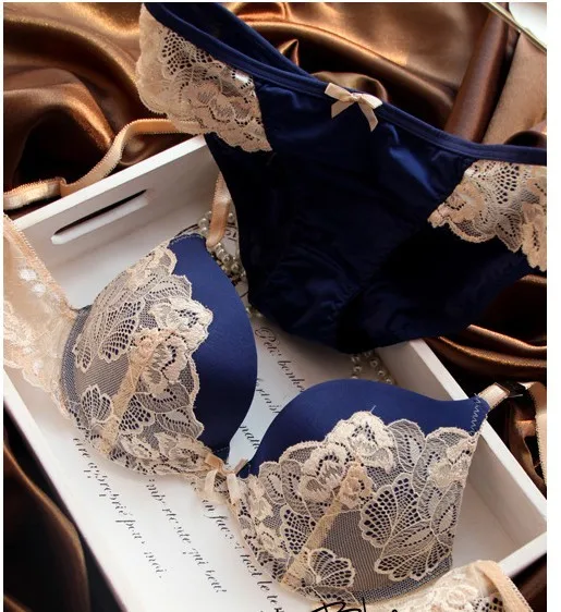 

Intimates Bra and Panty Set Lace Lingerie Push Up Bra Fashion Style Wholesale Brassiere,sexy Bra Set Hot Blue Pink Purple