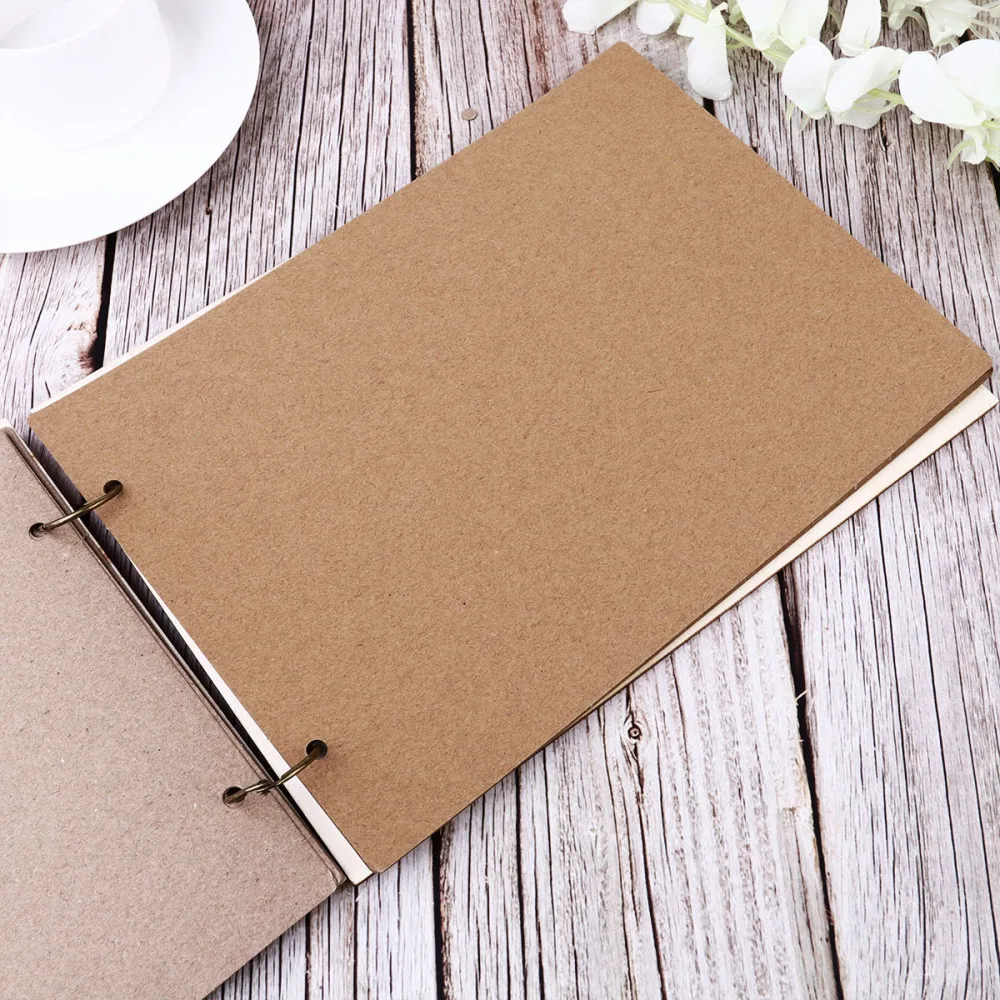 

20 Pages Wooden Carved Cover Guest Book Personalised Photo Album Gift Guest Sign-in Book Message Book for Engagement Wedding Cer
