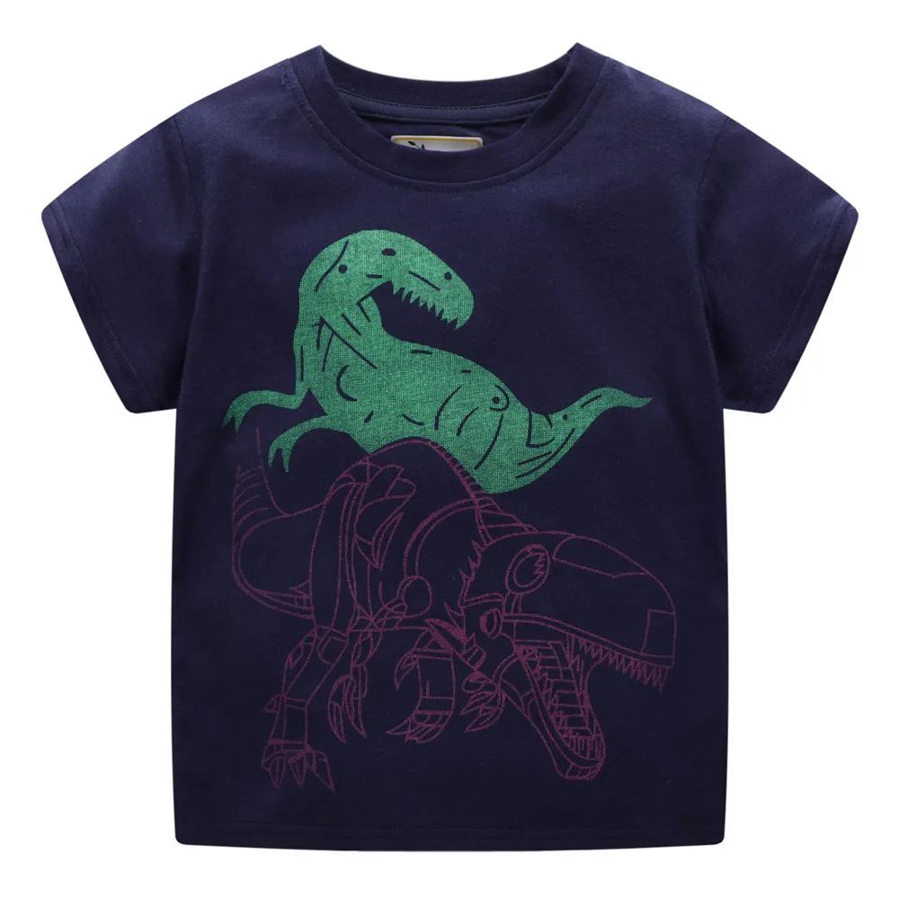

New Arrival Summer Animals Print Baby T shirts Fashion Cotton Boys Girls Tops