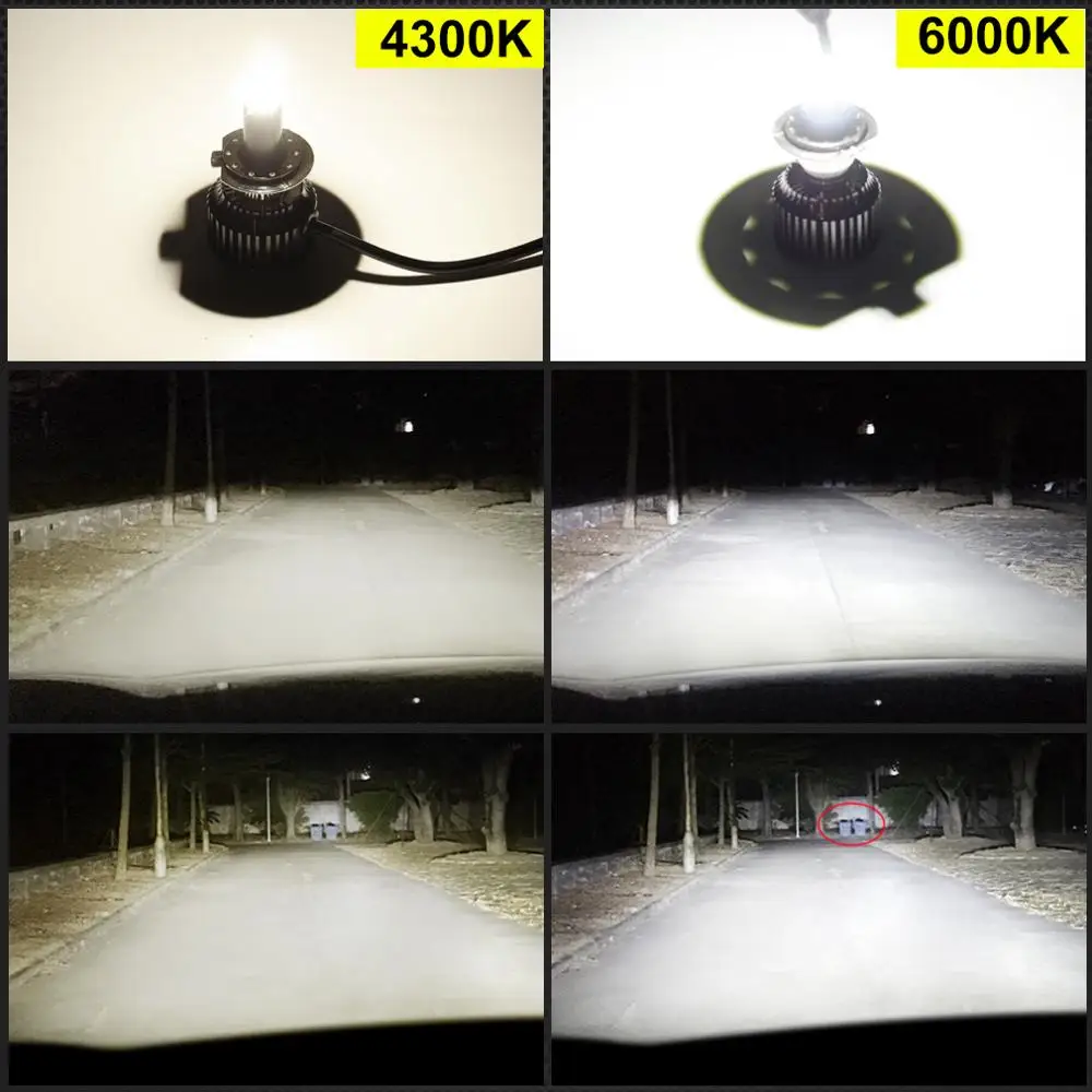 48 шт. CSP чипы H7 Светодиодные Автомобильные фары H1 H11 Canbus без ошибок Led 9005 HB3 9006 HB4 50 Вт