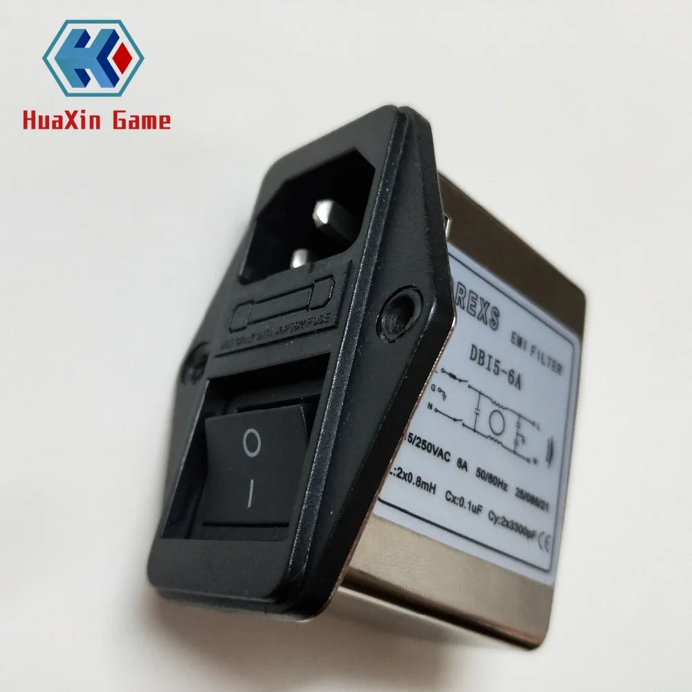 1 шт. подавитель Шума Power EMI Filter Termianl однофазный линейный кондиционер JREle AC 115/250V 6A