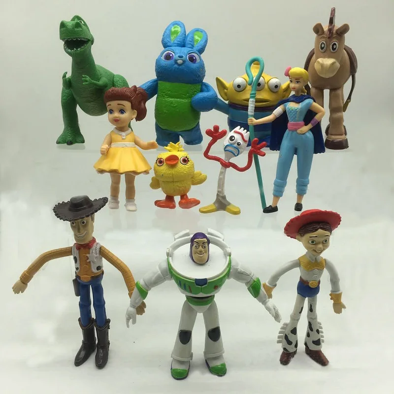 11 шт./компл. История Игрушек 4 форки Базз Лайтер кролик Даки Вуди и Джесси