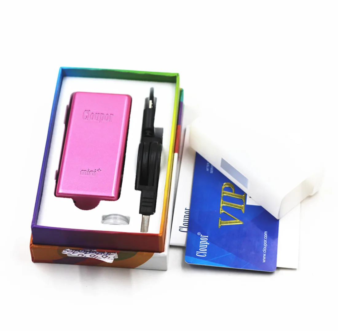 Cloupor Mini Plus 50 Вт TC VV VW переменная мощность Vape коробка мод питание от 18650 батареи пружинный 510 контакты
