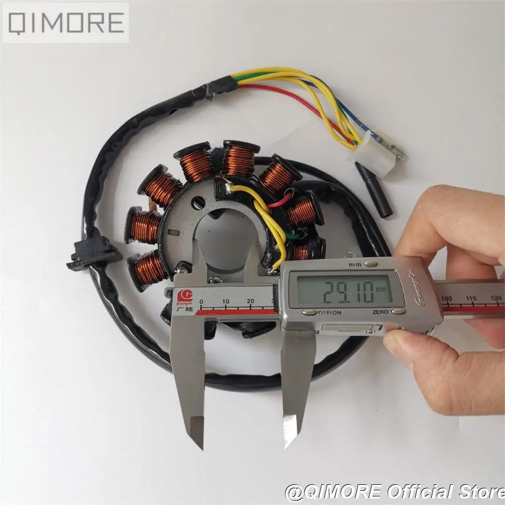 11-катушка 6-проводная 3 фраза постоянного тока МАГНЕТО СТАТОР для скутера мопеда