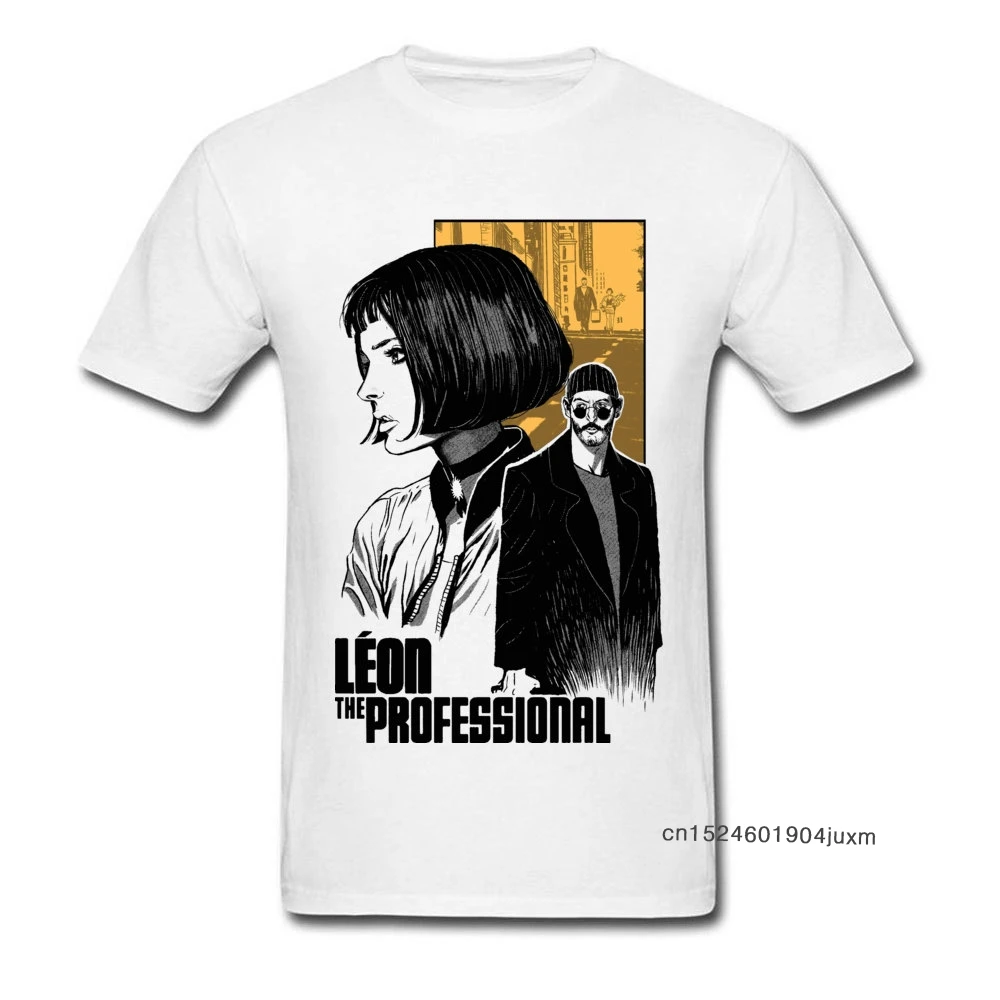 Character T-shirt For Men Mathilda Leon The Professional Killer Tshirt 100% Cotton Retro Tees Leon Movie T Shirts Free Shipping
