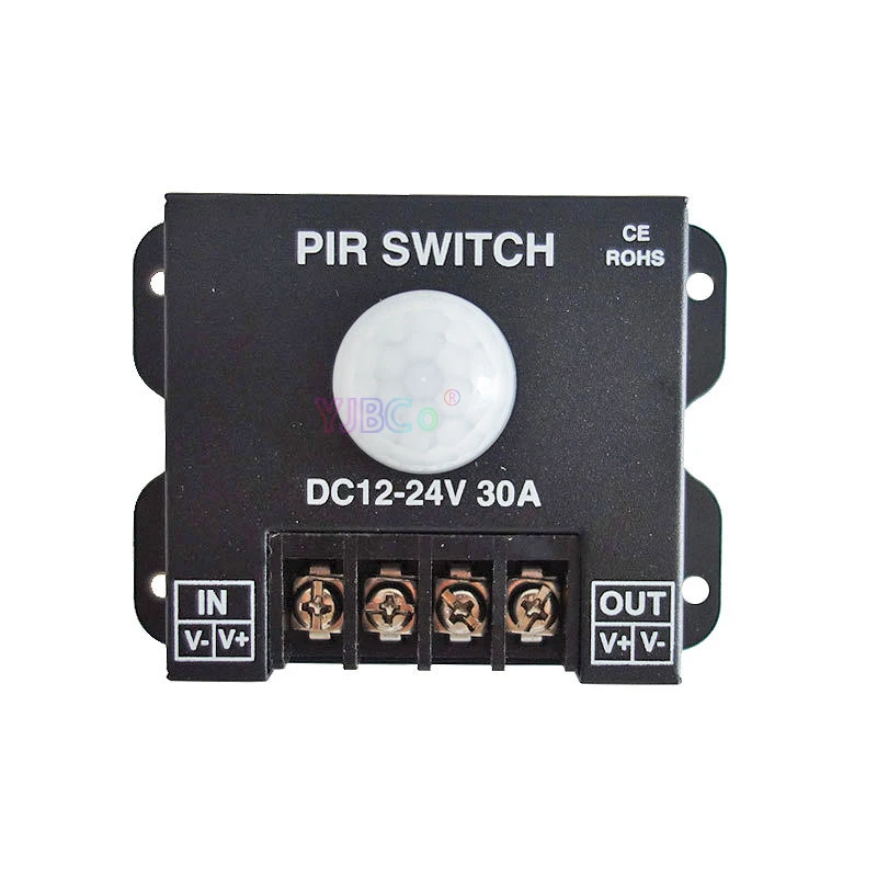 PIR Sensor Switch Human body Infrared Motion Sensor LED Strip Dimmer Switch panel light Controller Switch DC12V 24V 30A