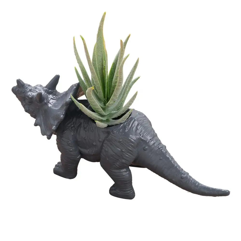 

Brachiosaurus/Triceratops/Ankylosaurus Shaped Planter Container Gardening Succulent Plant Vase Flower Pot For Desktop Decoration