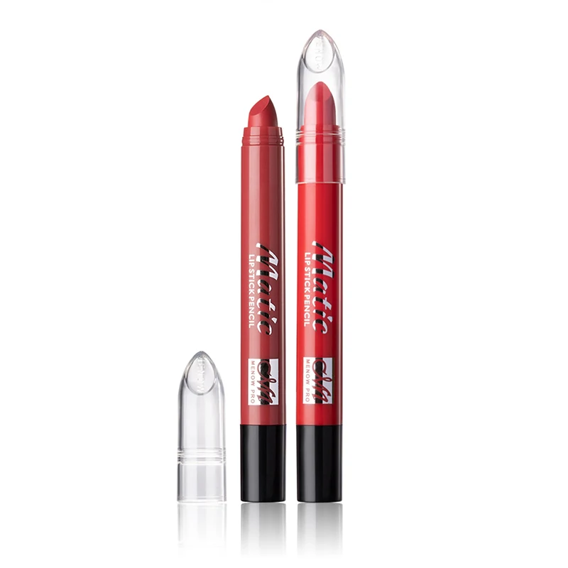 MENOW 6-color матовая тумана Kiss Proof вращающаяся губная помада ручка L549