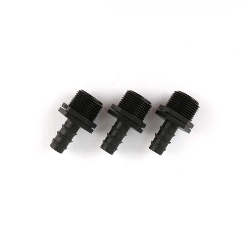 

4pcs 3/4'' Male Thread To 16Mm Hose Barbed Connectors Garden Hose Fittings Water Hose Irrigation Connector Joint Hose Adapter