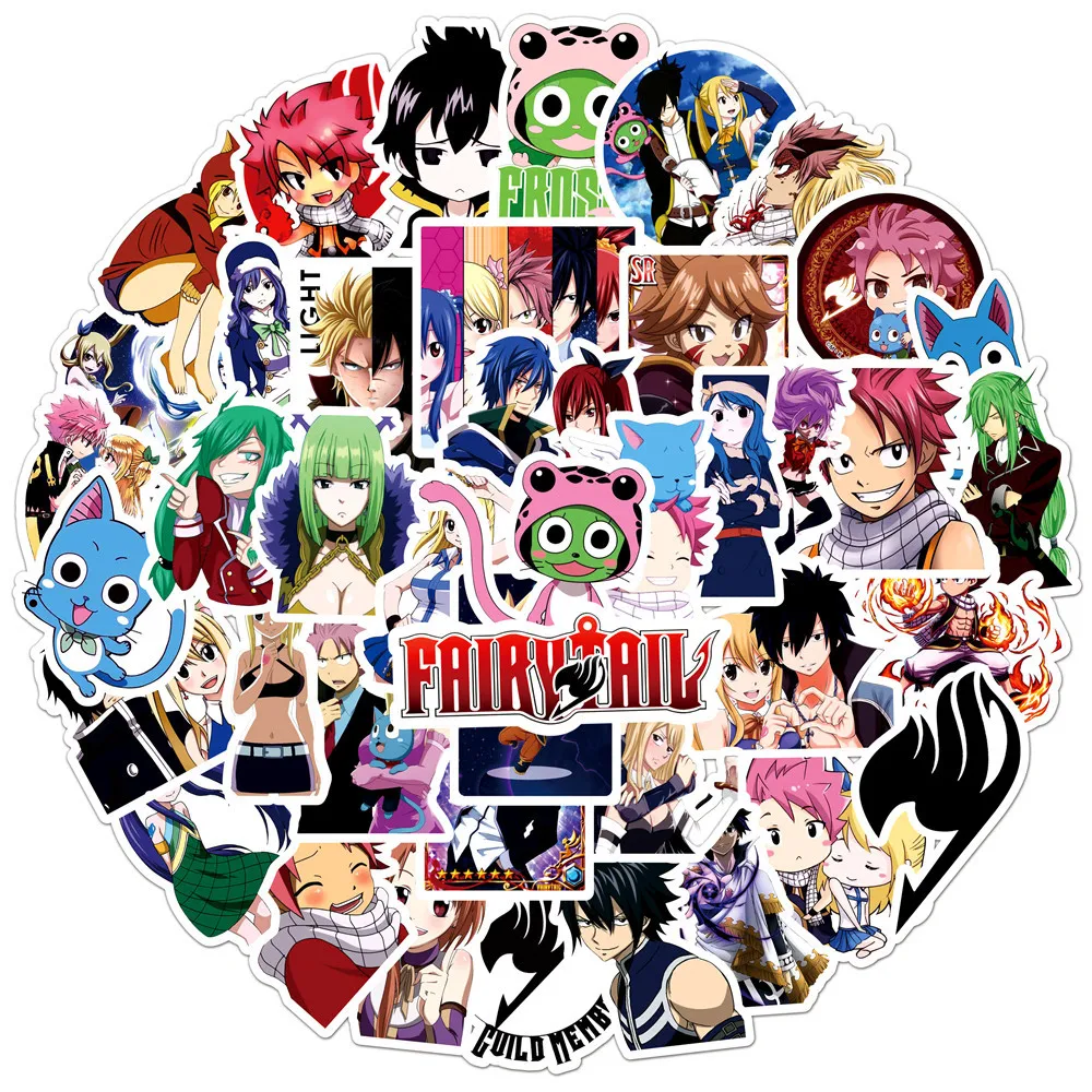 

10/30/50PCS Anime Fairy Tail Stickers Skateboard Laptop Phone Guitar Luggage Motorcycle Car Cool Cartoon Decal Sticker Kid Toy