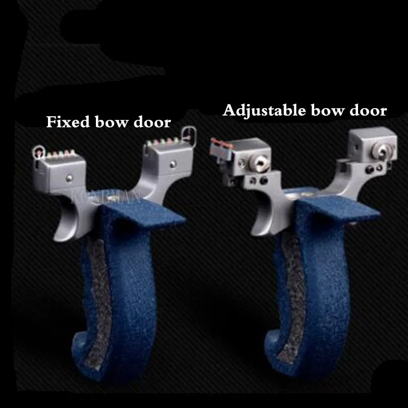 

High-quality Hunting Shooting Slingshot Adjustable Bow Door High-power Shooting Flat Leather Slingshot Adult Hunting Accessories