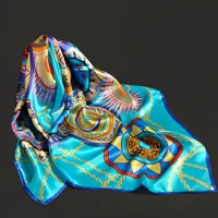 100 silk scarf women headscarf print head bandana hair scarves luxury kerchief pure silk square scarf neckerchief 88x88cm