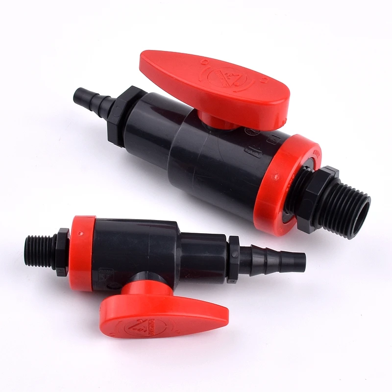 

1PC 1/4"~1/2" Male Thread Sampling Valve PVC Pipe O.D 8mm Pagoda Connector Garden Irrigation System Aquarium Fish Tank Fittings