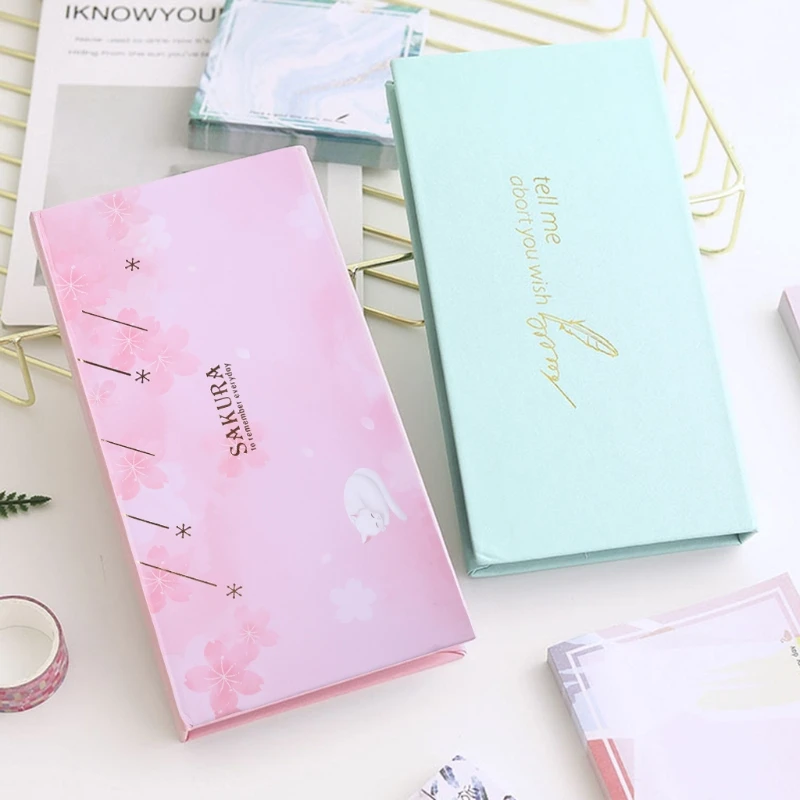 

Kawaii Multi-function Memo Pad Bookmark Sticky Notes Set School Supplies Paper Sticker Korean Stationery