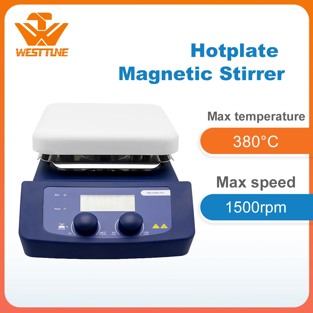 MS-H380-Pro ЖК Цифровая конфорка магнитная мешалка с температурой нагрева плита