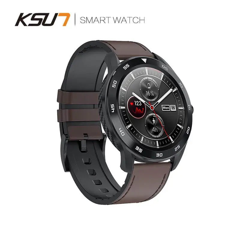 KSUN KSR909 Смарт часы Водонепроницаемый IP68 1 3 Полный Круглый HD Экран анализатор ЭКГ