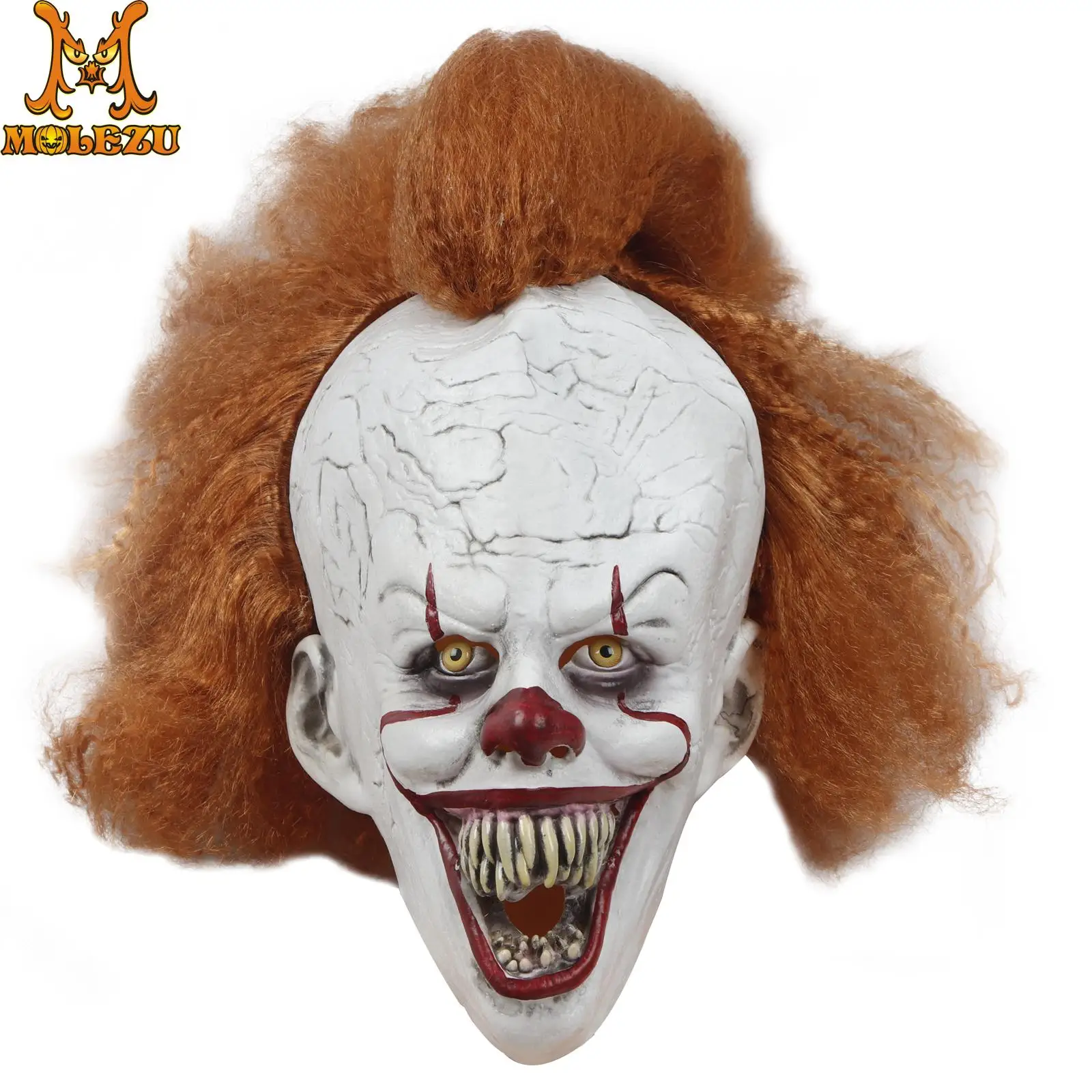 Molezu Хэллоуин Рождество маска Джокера Косплей из фильма ужас страшная клоуна с