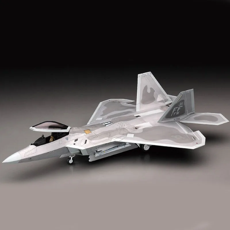 Hasegawa Hobbyboss Academy 1/72 escala US F-22 Raptor, avión de combate, avión, pantalla de juguete, Kit de modelos de montaje de plástico