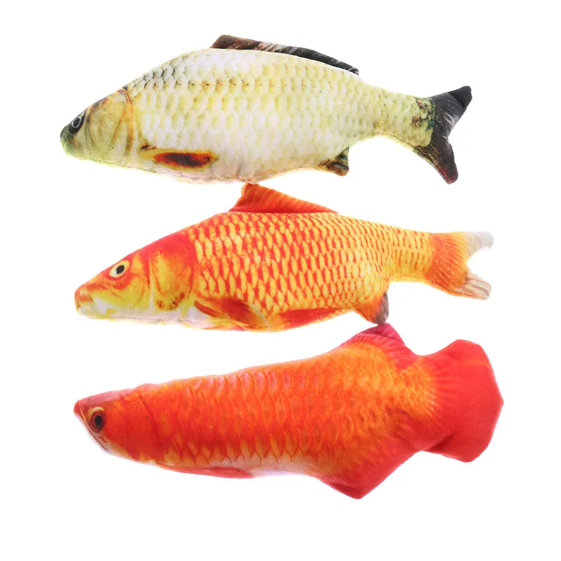 Игрушка для домашних животных плюшевая необычная милая имитация кошка мята рыба