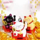 Китайский счастливый богатство, размахивающий Кот, Золотой машущий рукой Кот, домашний декор, добро пожаловать, размахивающий кожей, аксессуары для украшения автомобиля