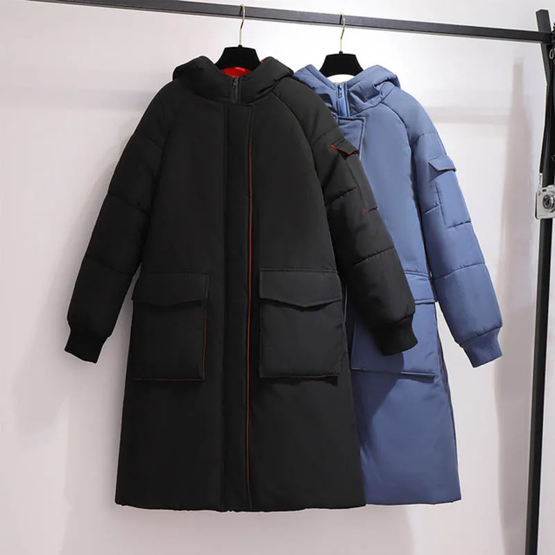 Winter coat women plus size bust 160cm 6XL 7XL 8XL 9XL 10XL black blue colors | Женская одежда