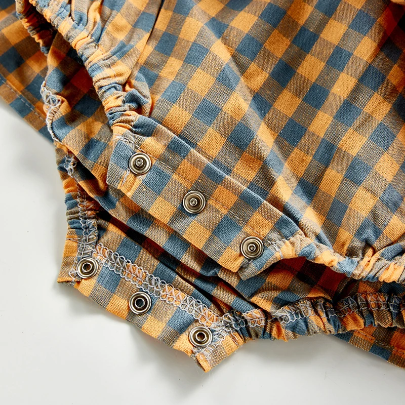 

Autumn Infant Baby Girls Lattice Jumpsuit Toddler Baby Girl Dress Romper Cotton Long Sleeve Baby Girls Clothes