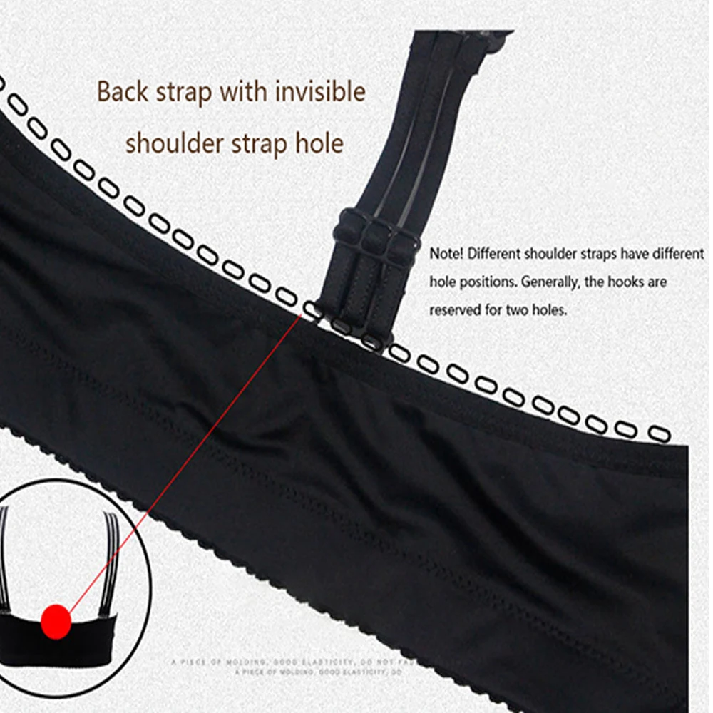 Черный сексуальный бюстгальтер пуш ап размера плюс женский с застежкой спереди