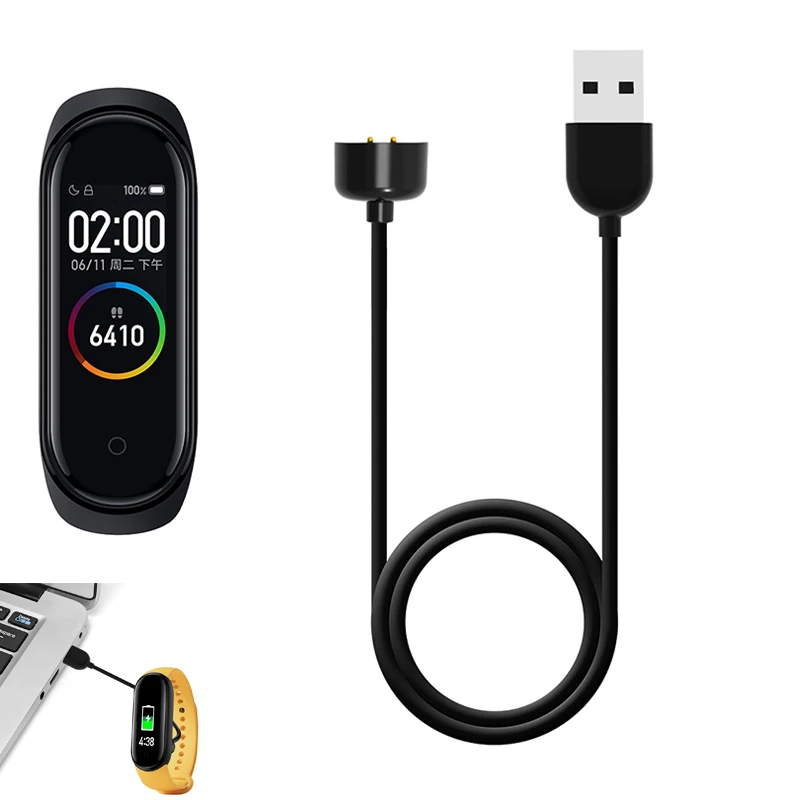 USB зарядные устройства для Xiaomi Mi Band 5 зарядное устройство смарт Браслет зарядный