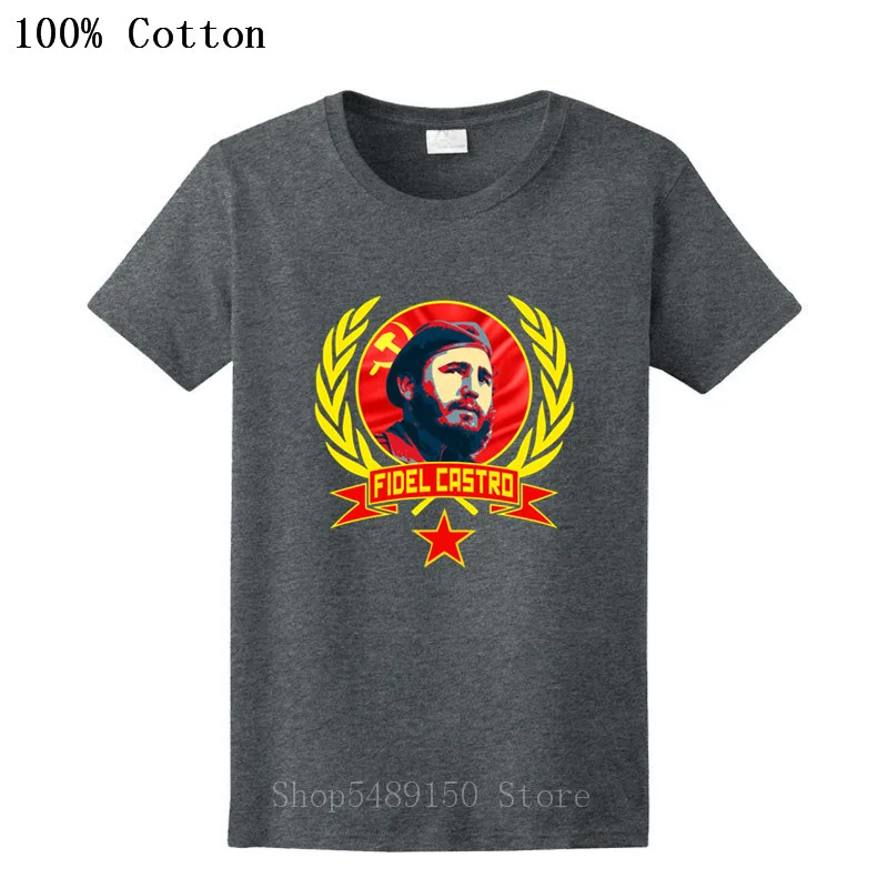 Куба Hero Фидель футболки с Кастро для мужчин модные кубинский гордости футболка