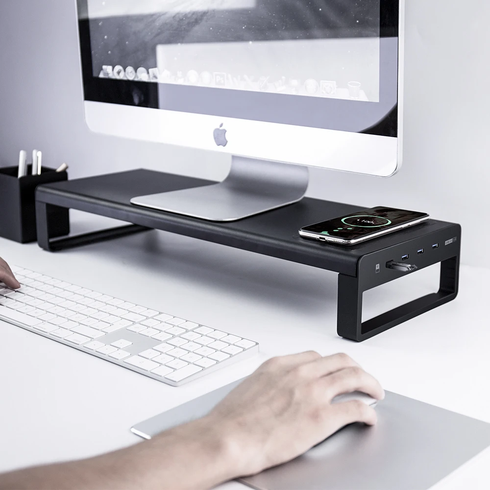 Настольный кронштейн для монитора многофункциональный с 4 USB 3 0 портами |