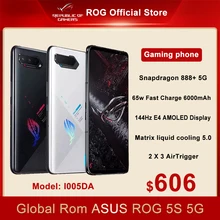 Official Global ROM ASUS ROG Phone 5S 5G Gaming Phone Snapdragon 888+ Smartphone 65W charge 6000mAh 6.78 inch 144Hz FHD AMOLED