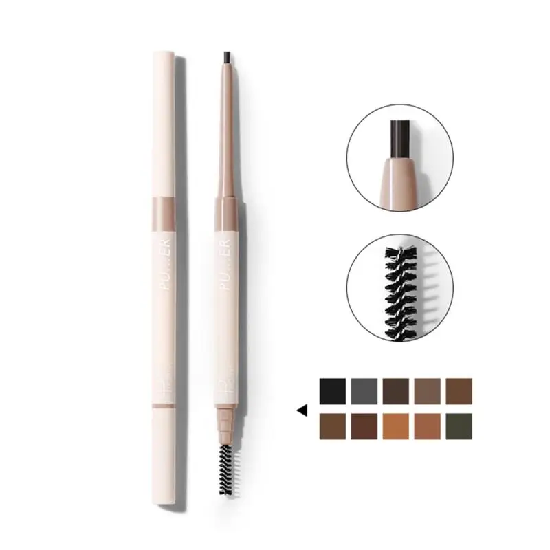Pudaier 10 цветов карандаш для бровей Косметика тинт макияжа натуральная тонкая